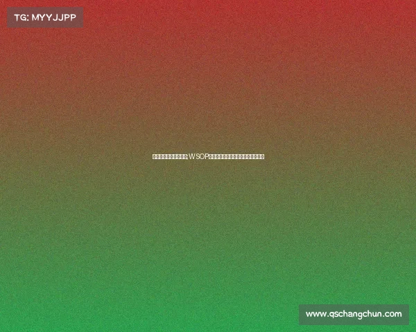 赛事承办需要了解什么;WSOP主赛事参赛成本深度解析与费用指南